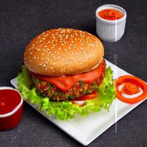 Veg spicy burger