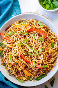 Schezwan Mixed Veg  Noodles