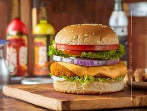 Paneer tiki burger