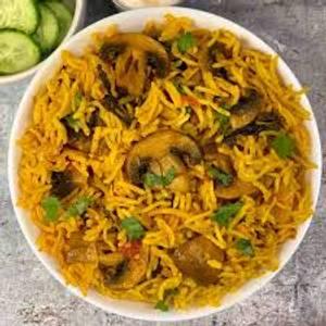 Punjabi Khumb(mushroom) Biryani
