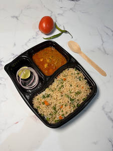 Veg Fried Rice + Chole Masala