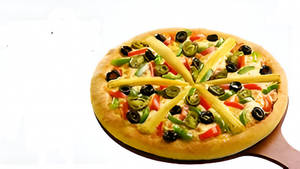 Baby Corn And Pepper Pizza