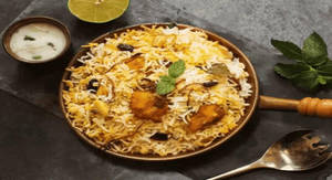 Butter Chicken Awadhi Biryani.