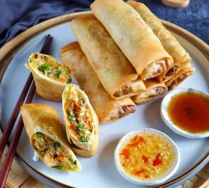 Spring Roll + Cold Drink
