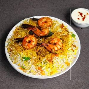 Paradise prawn biryani