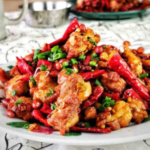 Schezwan Chicken ( Dry)