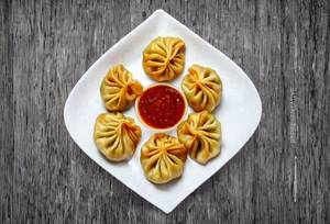 Chicken Momos Fried ( 6 no) 