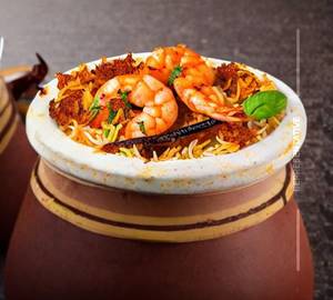 Prawns fry biryani