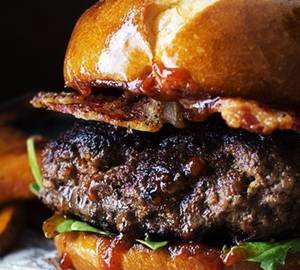 Grilled BBQ Beef Burger