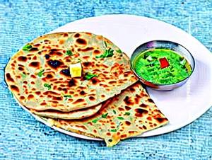 Paneer Onion Paratha