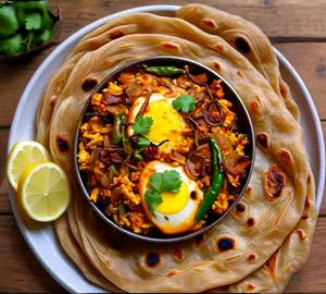 Egg burji with chapati