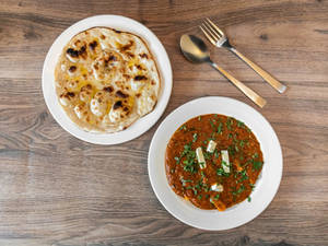 Half Paneer Butter Masala + 3 Butter Roti