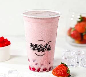 Strawberry Cheese Cake Boba Drink
