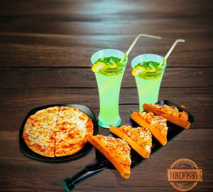 Thousand Toast (4Pcs.)+ Margarita Pizza 6 Inch +2 Kiwi Mojito