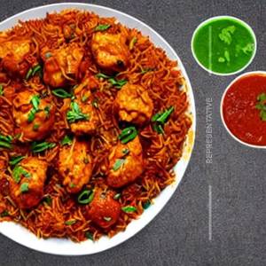 Chicken Combination Manchurian Rice