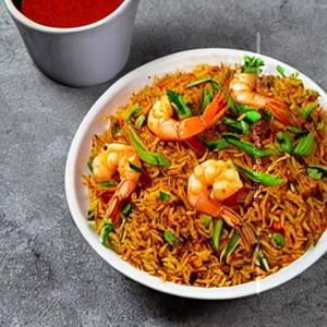 Prawns Mauritius Singapore Rice