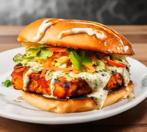 Paneer cheese burger