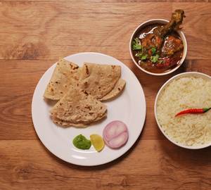 Handi Chicken  Thali