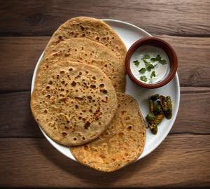 2 x aloo prantha with achaar