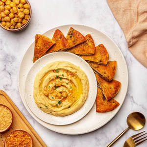 Roasted Garlic Parmesan Hummus