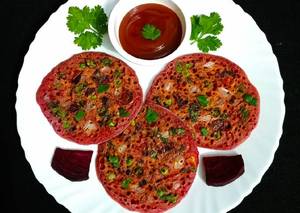 Beetroot Uttappam