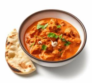 Butter Chicken With 2 Butter Naan