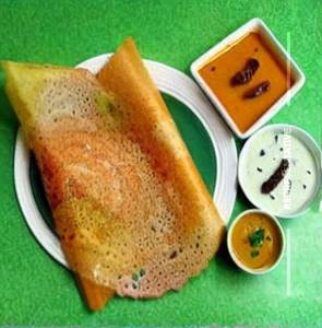 Rava onion plain dosa