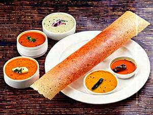 Butter rava onion masala dosa