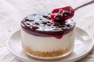 Blueberry & White Chocolate Cheesecake
