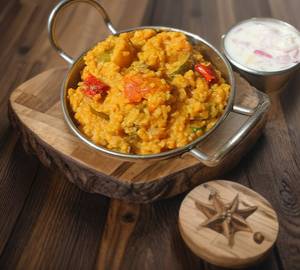 Muddha Pappu Avakaya Rice Bowl + Sambar Rice Bowl + Curd Rice