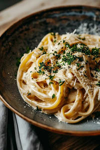 Fettuccine In Creamy Bechamel Sauce