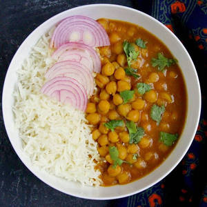 Chole Masala Rice Bowl