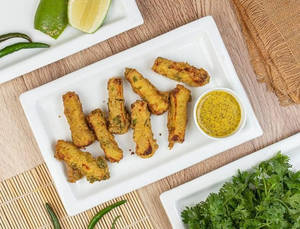 Lanka Posto Paneer Fry With Mayo Dip (8 Pcs)