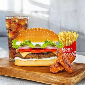 Grilled Lamb Burger Combo