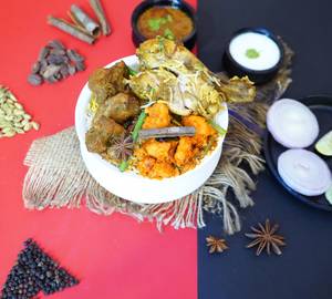 3 mixed chicken  biryani (chicken , chicken dum , chicken fry)