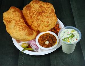 Special Chole Bhature + RAITA