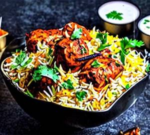 Malai Chicken Tikka Dum Biryani 