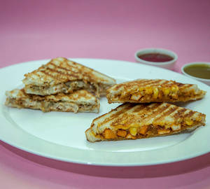 Schezwan Paneer Cheese Grilled Sandwich