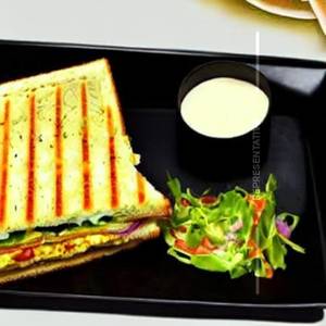 Egg Omelette Chicken Cheese Sandwich