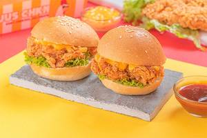 Crispy Fried Chicken Cocktail Burger