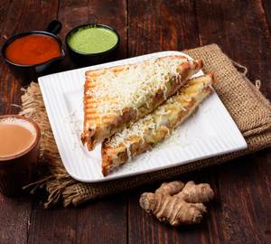 Aloo Cheese Sandwich & Ginger Tea