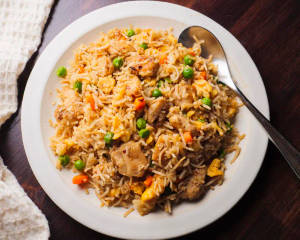 Fried Rice Hot Garlic Chicken