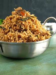 Kadai mushroom biryani