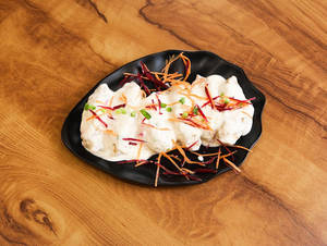 Chicken Cheese Sauce Pan Fried Momos