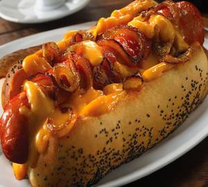 Cheese hot dog