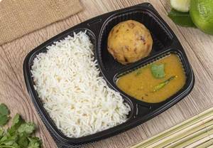Basmati Rice + Masoor Daal + Aloo Makha