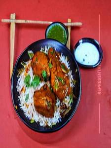 Tandoori Chicken Leg Pc Dum Biryani