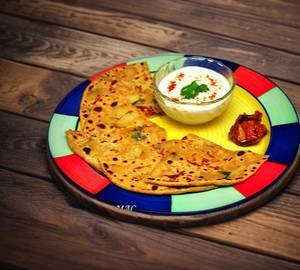 2 Aloo Paratha with Curd