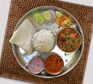 Chicken masala thali