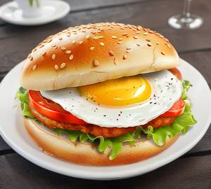 Egg burger